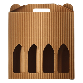 Gaveske til vin (Blgepap) 4 stk.