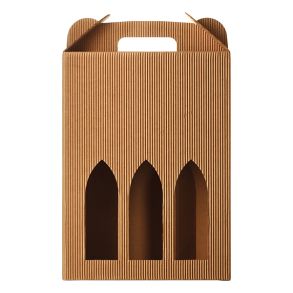 Gaveske til vin (Blgepap) 6 fl.