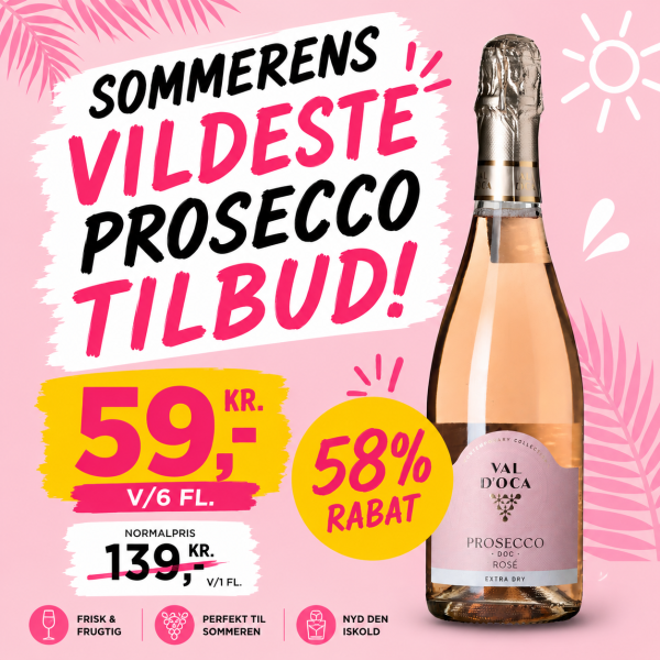 Val D'Oca Prosecco Ros� Extra Dry billede 2