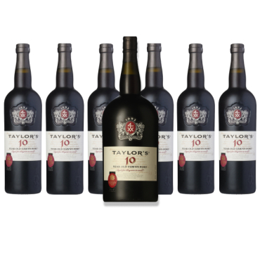 6 fl. Taylor's 10 års Tawny (+ Magnum)