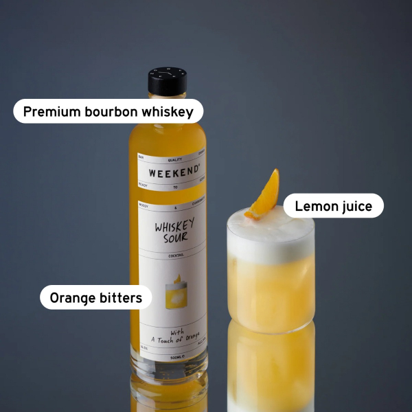 WEEKEND Drinks Whiskey Sour 0,5 L. billede 2