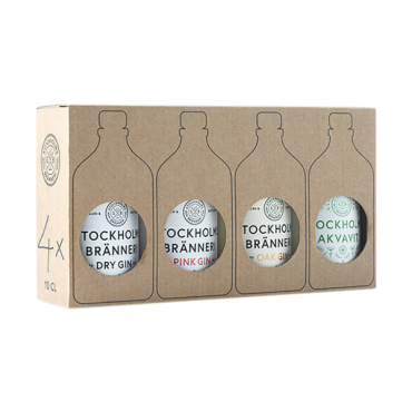Stockholms Bränneri Gaveæske (4 x 10 cl.)