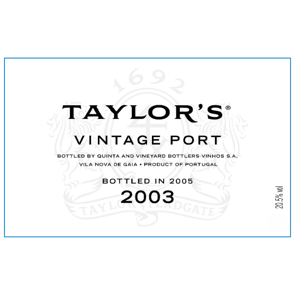 Taylor's Vintage Port 2003 (Magnum) billede 1